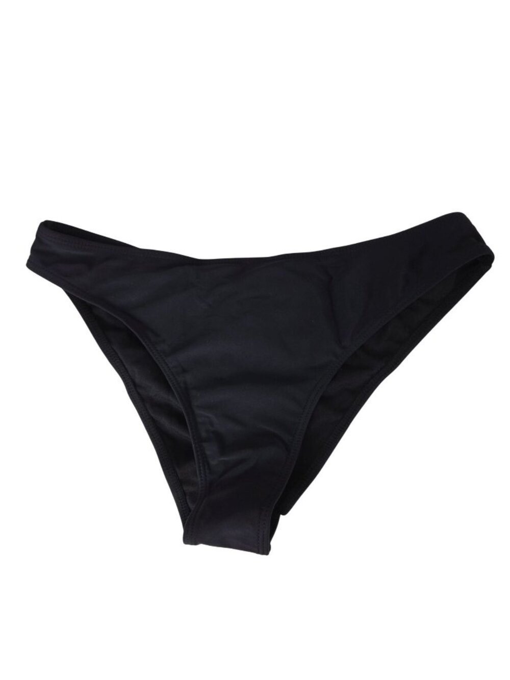 Black Womens Size M Sexy Swimwear Bikini Low Rise Bottom with Ruched Back